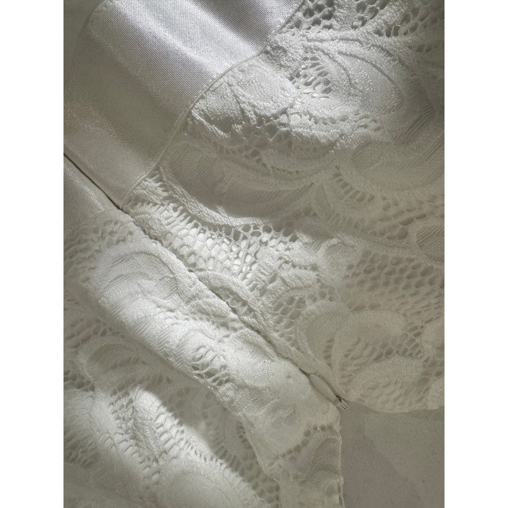 Ever-Pretty High-Low Dress Women Size 14 White New Lace Chiffon V-Neck EP00207 - Picture 9 of 14